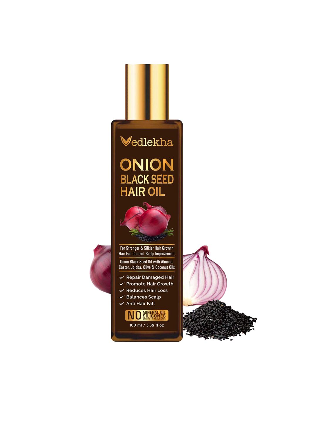 Vedlekha Onion & Blackseed Hair Growth Oil 100 ml Price in India