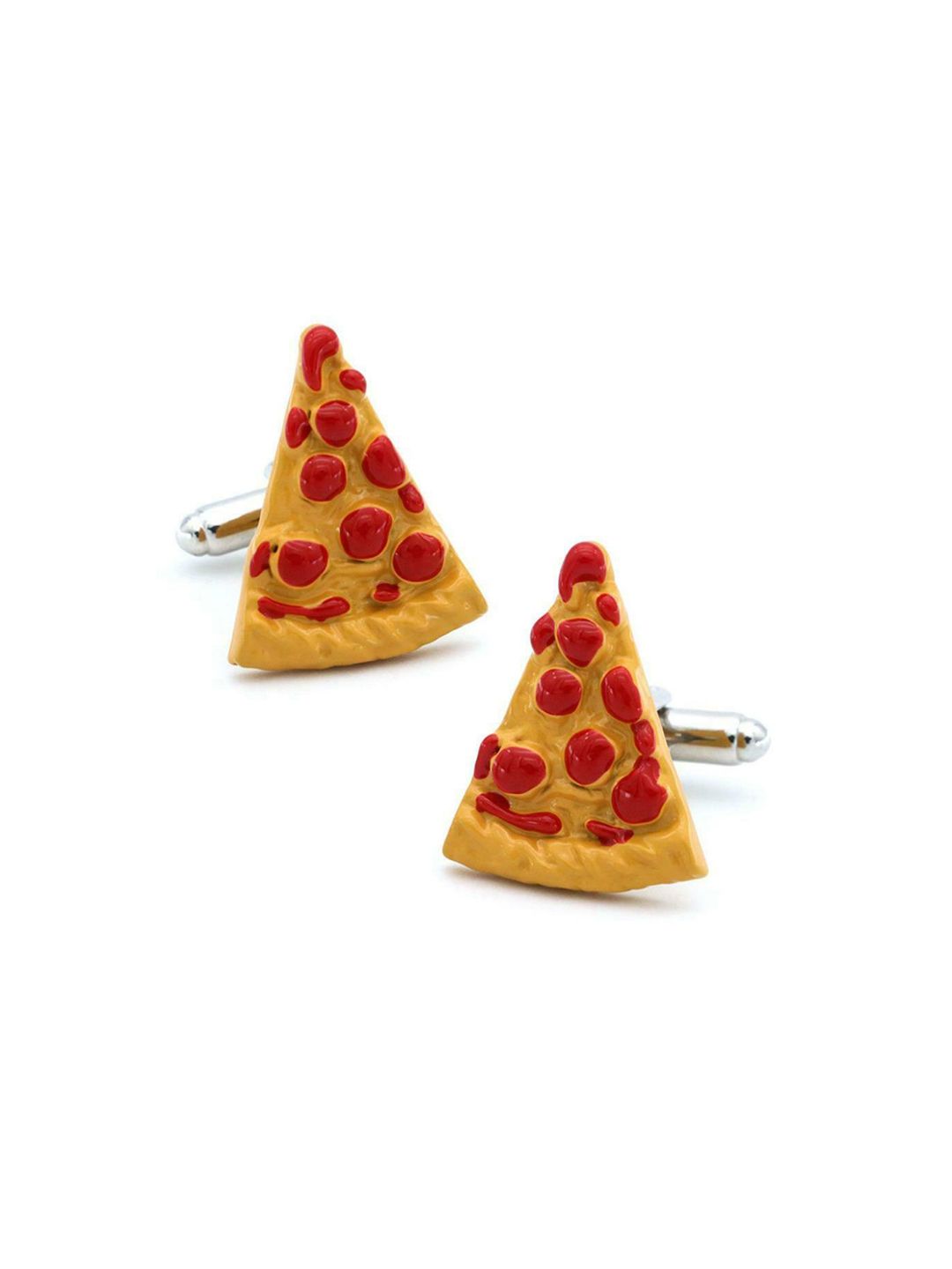 The Tie Hub Yellow Pizza Cufflink