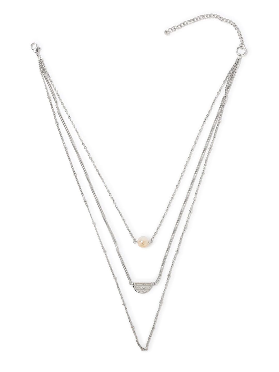 FOREVER 21 Silver-Plated Layered Chain Price in India
