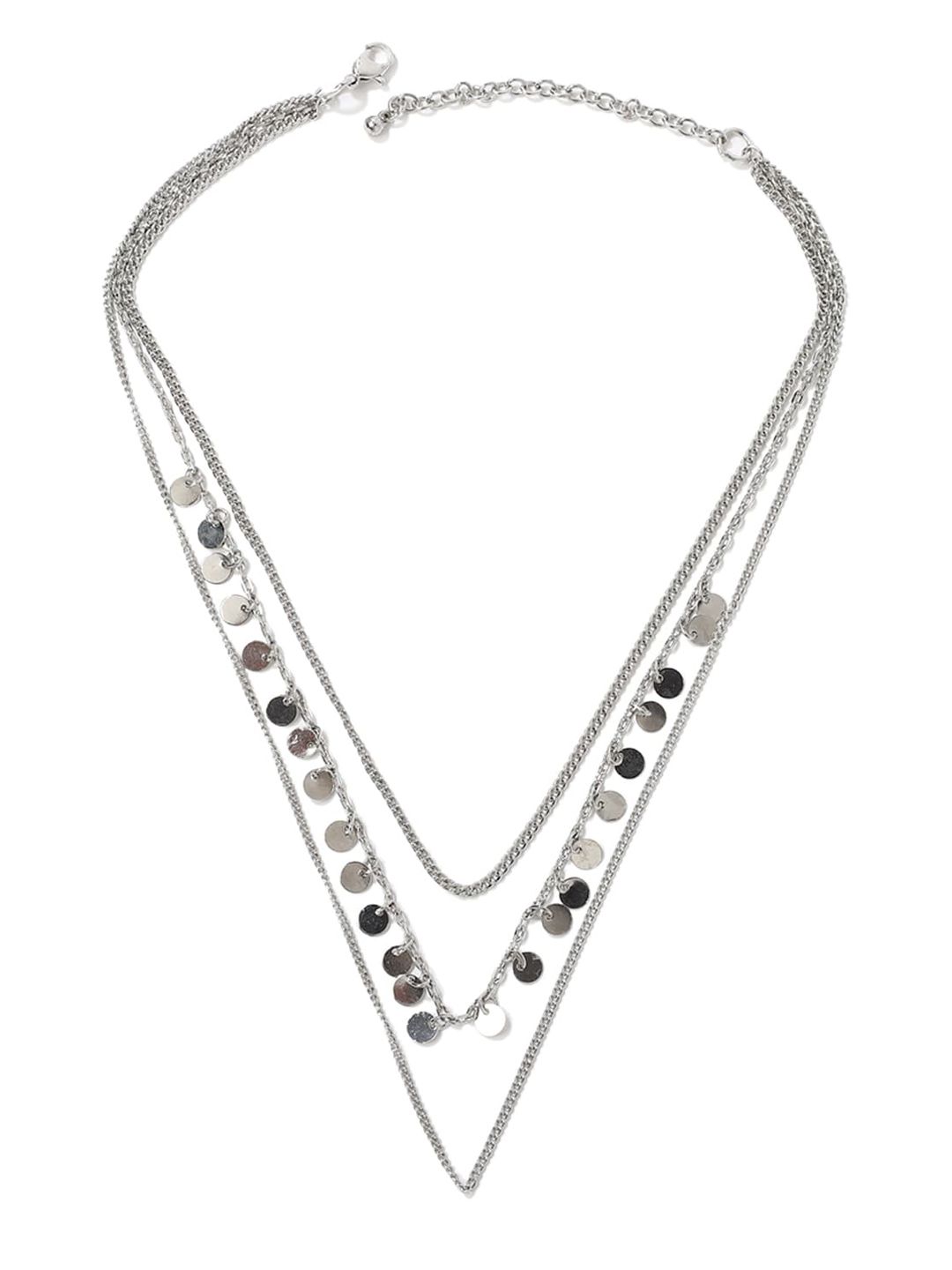 FOREVER 21 Silver Layered Chain Price in India