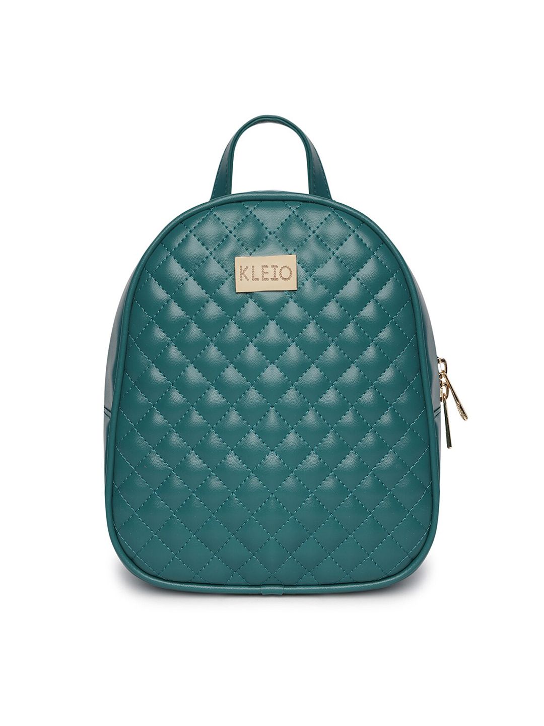 KLEIO Women Green Geometric Backpack Price in India