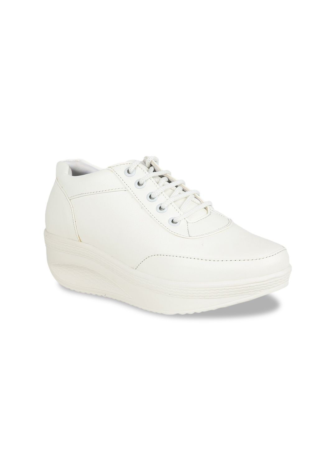 VALIOSAA Women White Sneakers Price in India