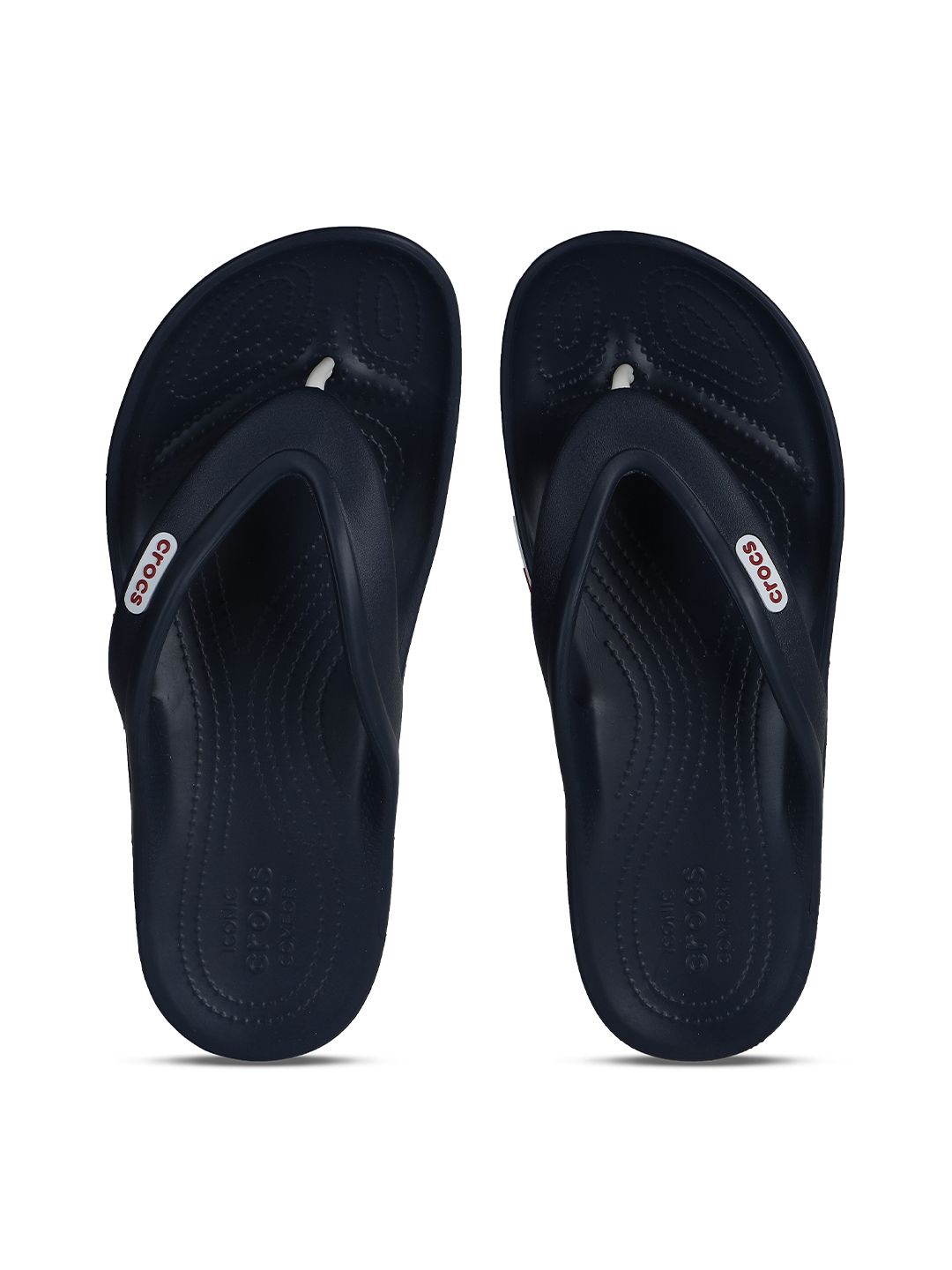 Crocs Unisex Navy Blue & White Croslite Thong Flip-Flops Price in India