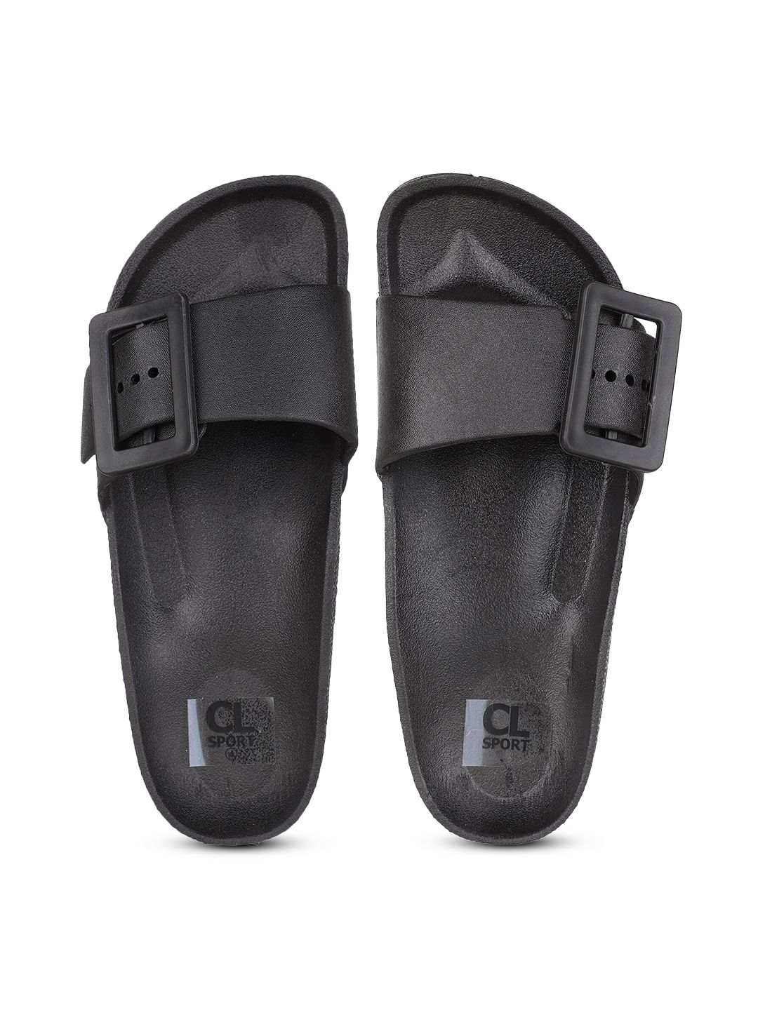 Carlton London sports Women Black Sliders Price in India