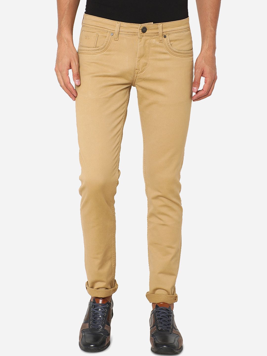 JADE BLUE Men Khaki Slim Fit Jeans