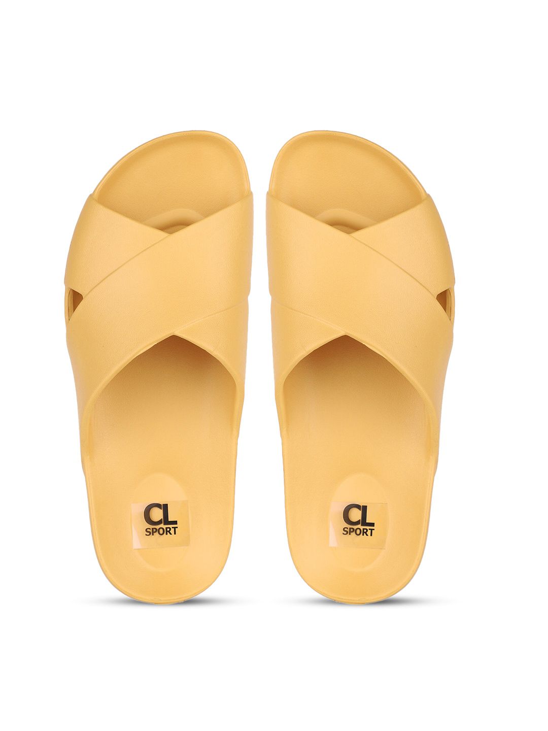 Carlton London sports Women Yellow Sliders Price in India