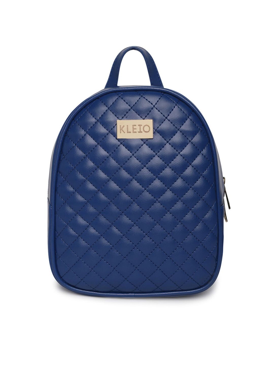KLEIO Women Blue Quilted Backpack Price in India