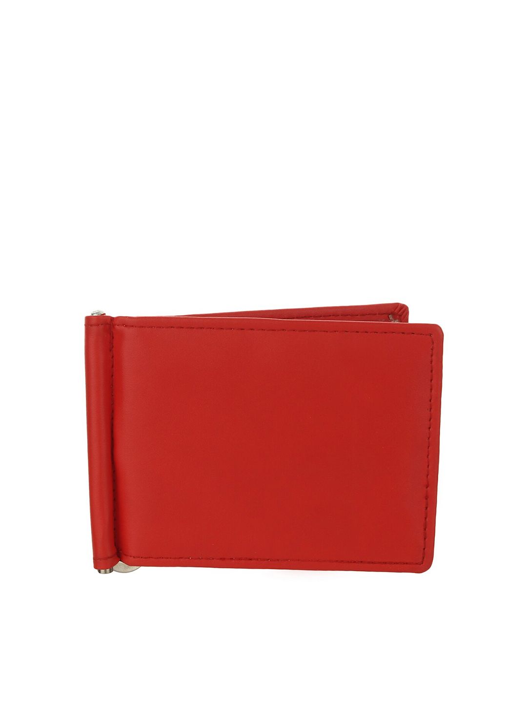 Swiss Design Unisex Red Solid Leather Money Clip Price in India