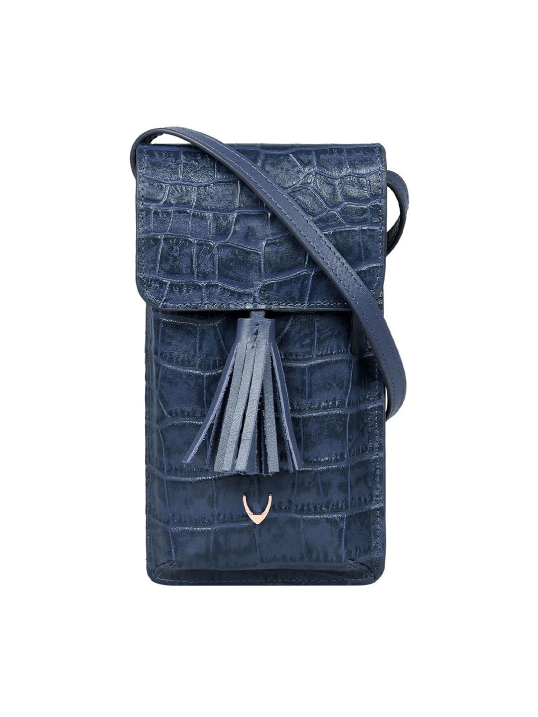 Hidesign Women Blue Textured Leather Card Holder Price in India