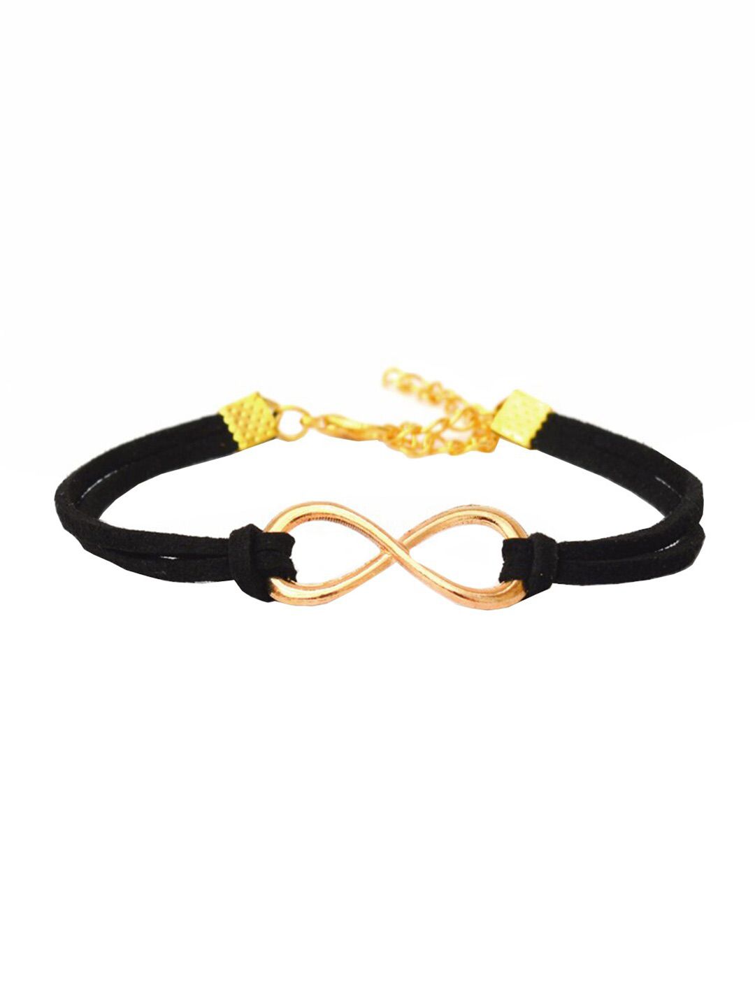 JOKER & WITCH Women Black & Gold-Toned Charm Bracelet Price in India