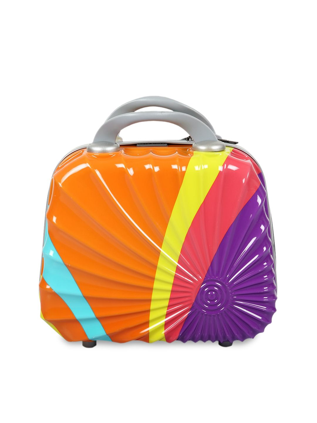 Polo Class Orange & Purple Printed Travel Vanity Bag Price in India