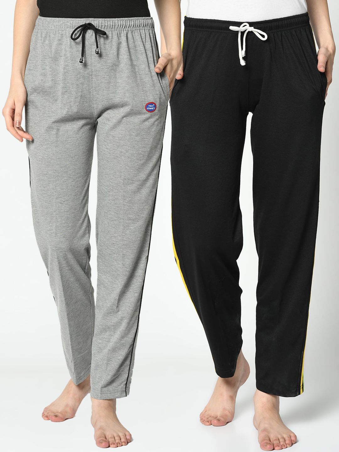 VIMAL JONNEY Women Pack Of 2 Solid Lounge Pants Price in India