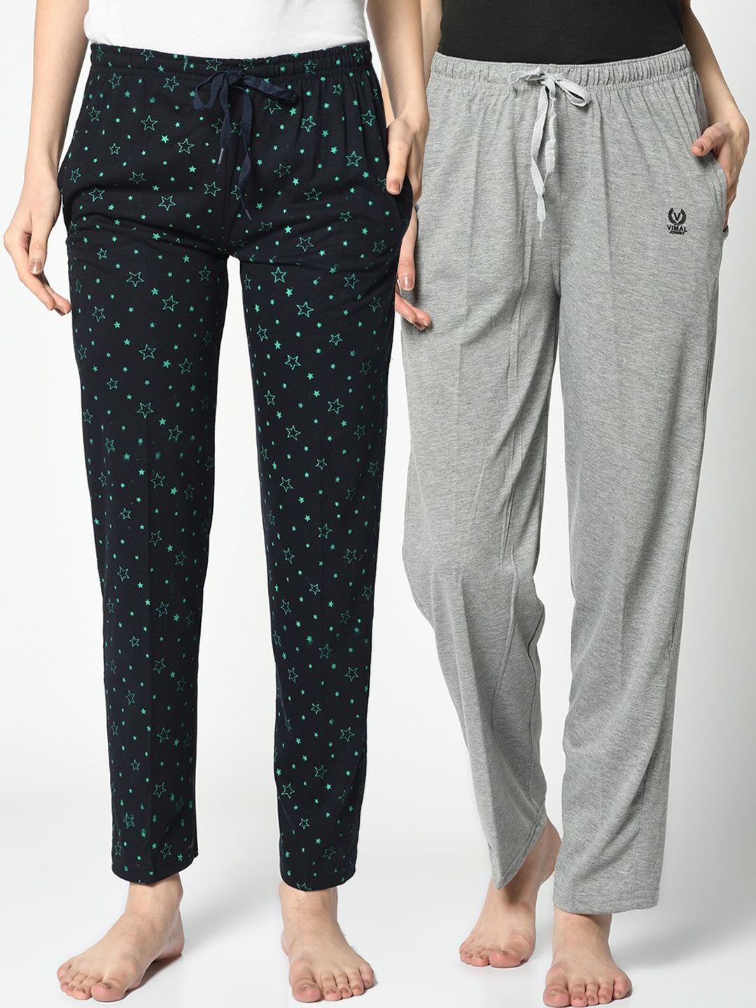 VIMAL JONNEY Women Pack Of 2 Lounge Pants Price in India