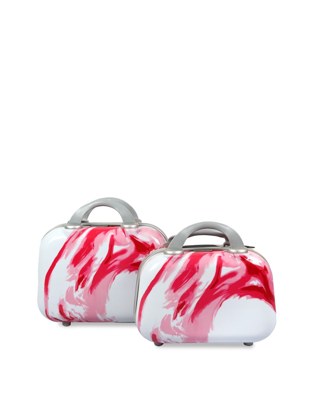 Polo Class Red & White Set of 2 Travel Luggage Vanity Bag 13L Price in India