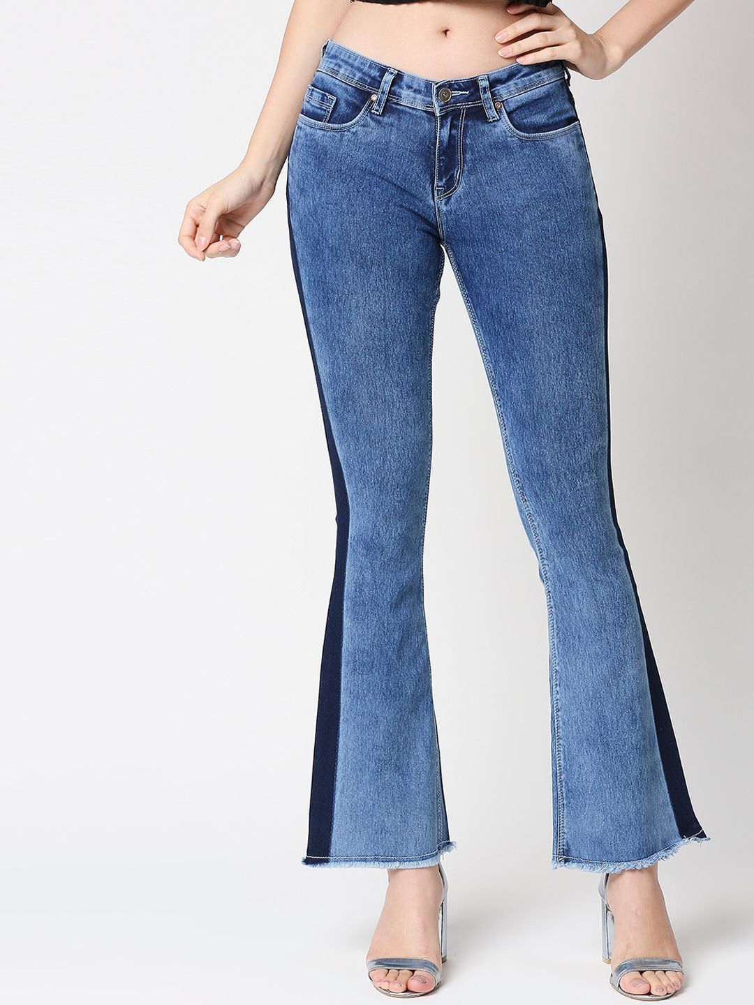 High Star Women Blue Bootcut Light Fade Jeans