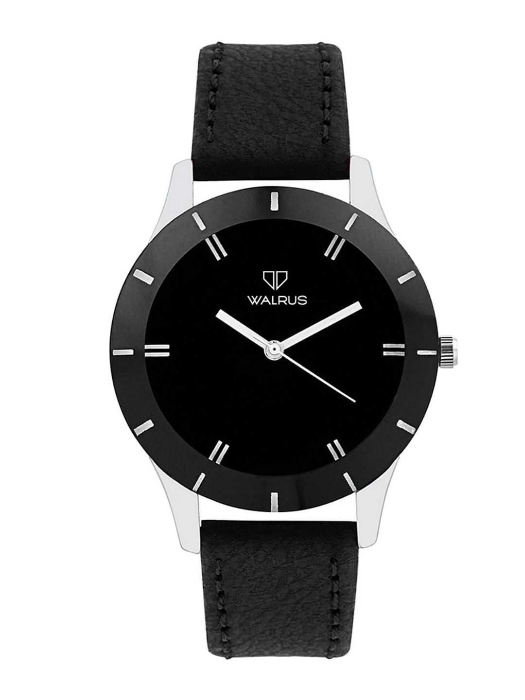 Walrus Women Black Brass Dial & Black Straps Analogue Watch Price in India