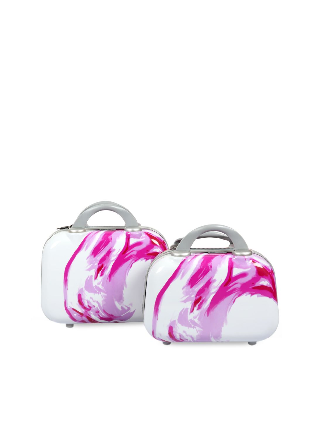 Polo Class Set of 2 Pink Printed Travel Luggage Vanity Bag Price in India