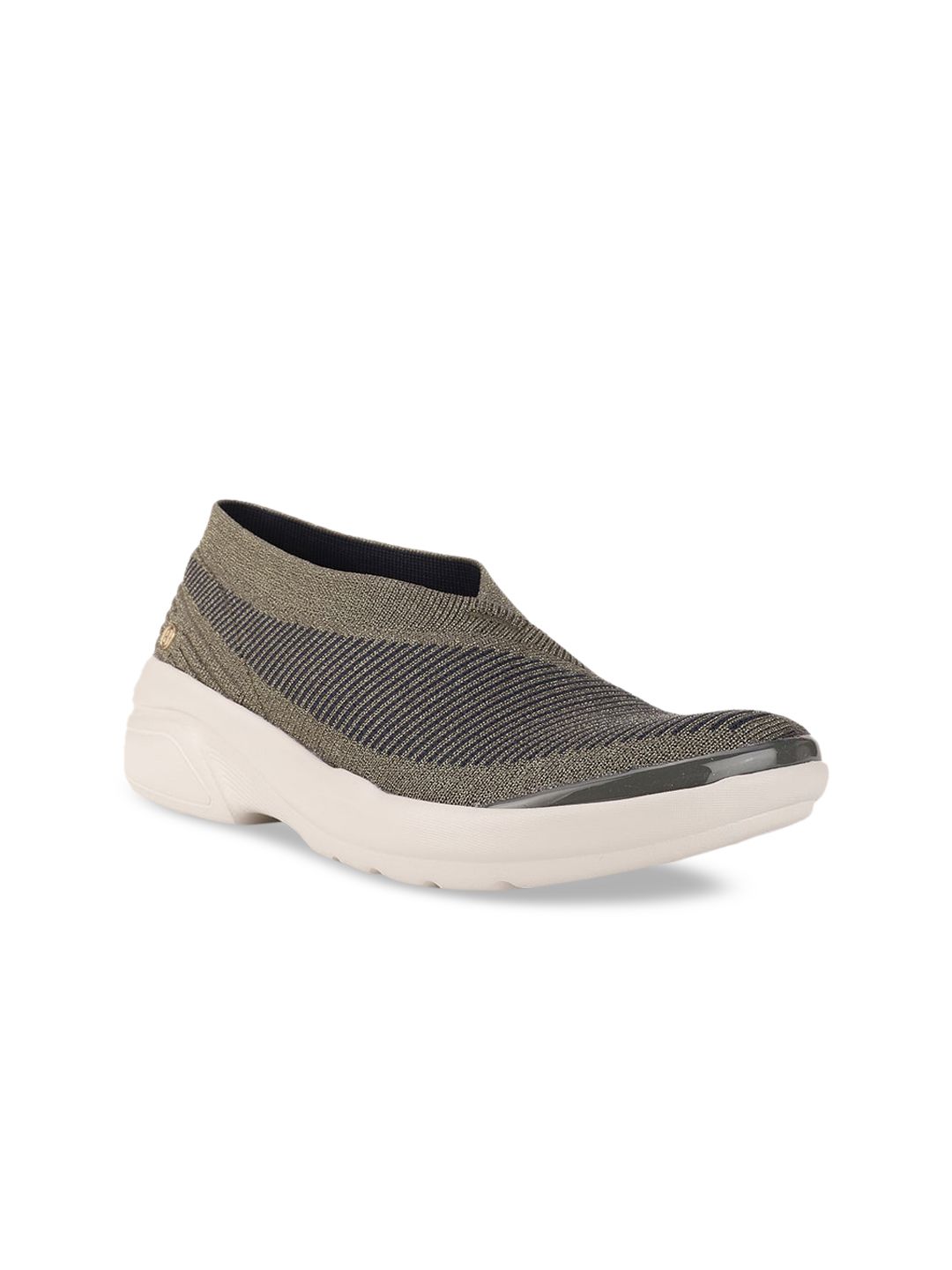 Naturalizer Women Olive Green Woven Design Slip-On Sneakers Price in India