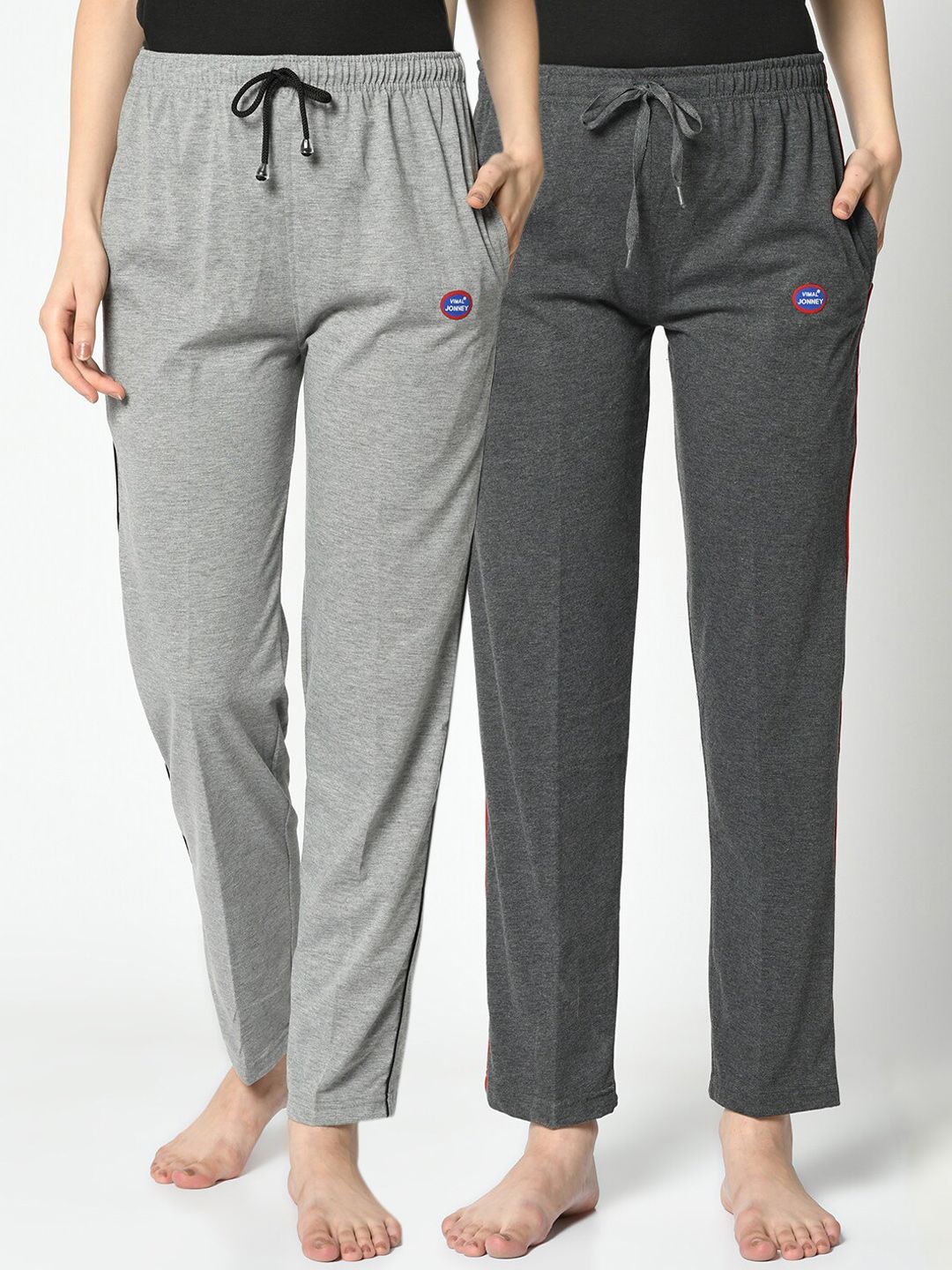 VIMAL JONNEY Women Pack Of 2 Solid Lounge Pants Price in India