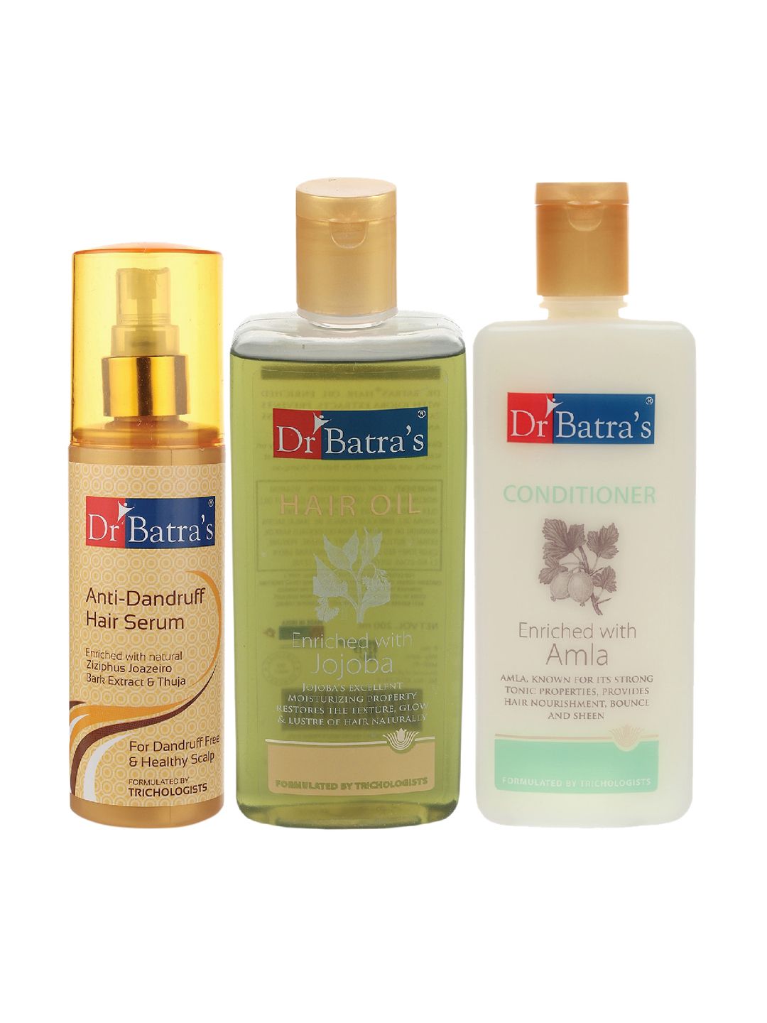 Dr Batra's Pack of 3 Anti Dandruff Hair Serum Conditioner & Hair Oil Price in India