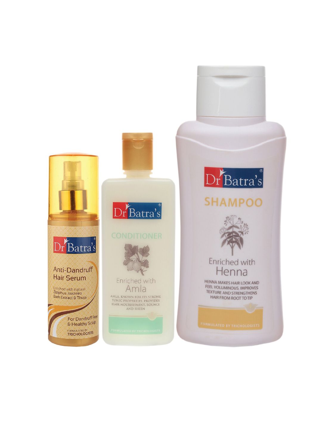 Dr Batra's Pack of 3 Anti Dandruff Hair Serum Conditioner & Normal Shampoo Price in India