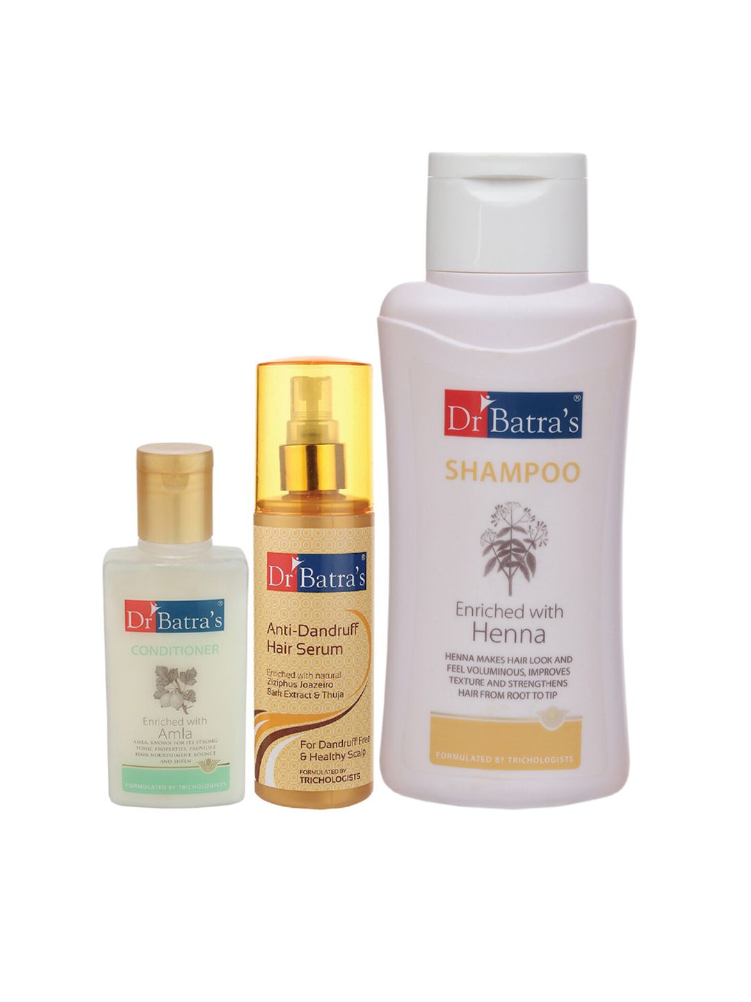 Dr Batra's Pack of 3 Anti Dandruff Hair Serum Conditioner & Normal Shampoo Price in India