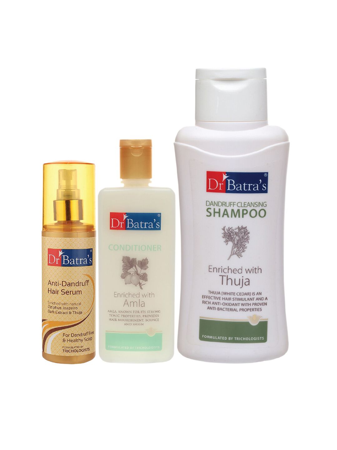 Dr Batra's Pack of 3 Anti Dandruff Hair Serum Conditioner & Dandruff Cleansing Shampoo Price in India