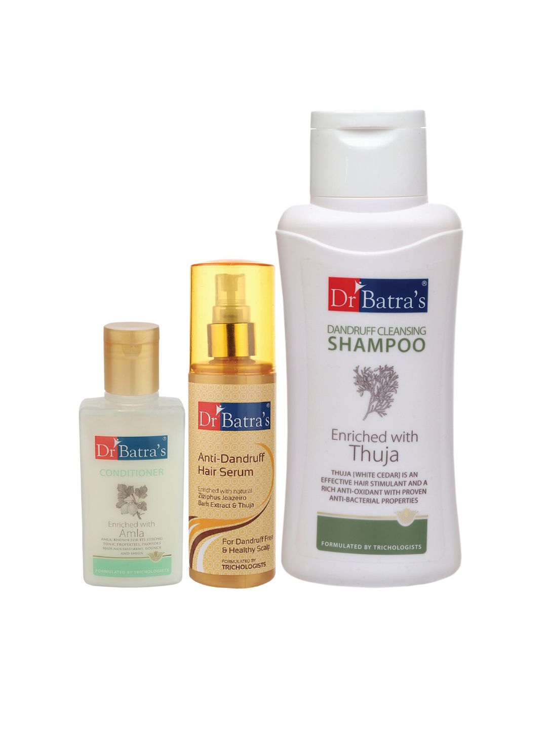 Dr Batra's Pack of 3 Anti Dandruff Hair Serum Conditioner & Dandruff Cleansing Shampoo Price in India
