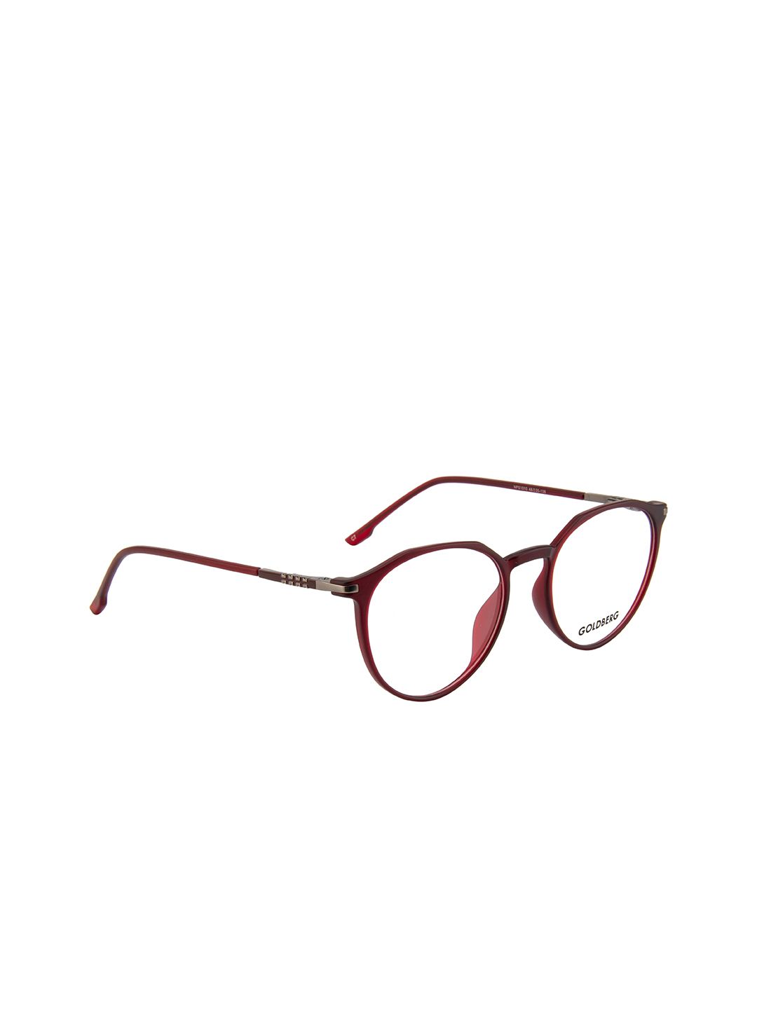 Gold Berg Unisex Maroon Full Rim Round Frames Price in India