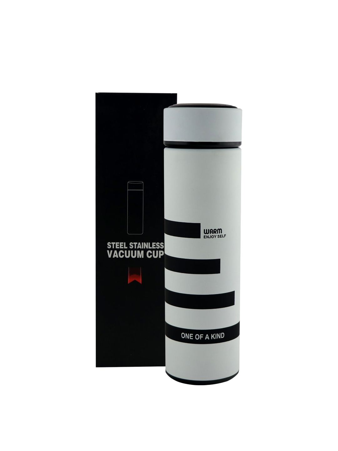 iSWEVEN White Stainless Steel Double Wall Vacuum Insulated Leak Proof Sports Bottle Price in India