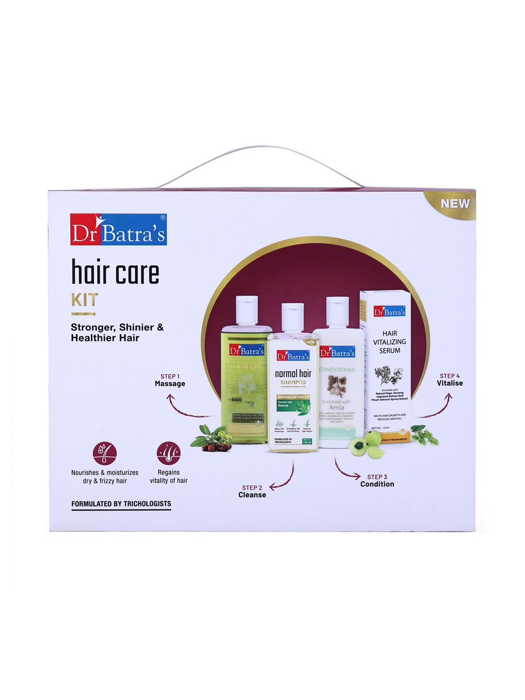 Dr. Batras Hair Care Kit Stronger, Shinier & Healthier Hair 715 ml Price in India