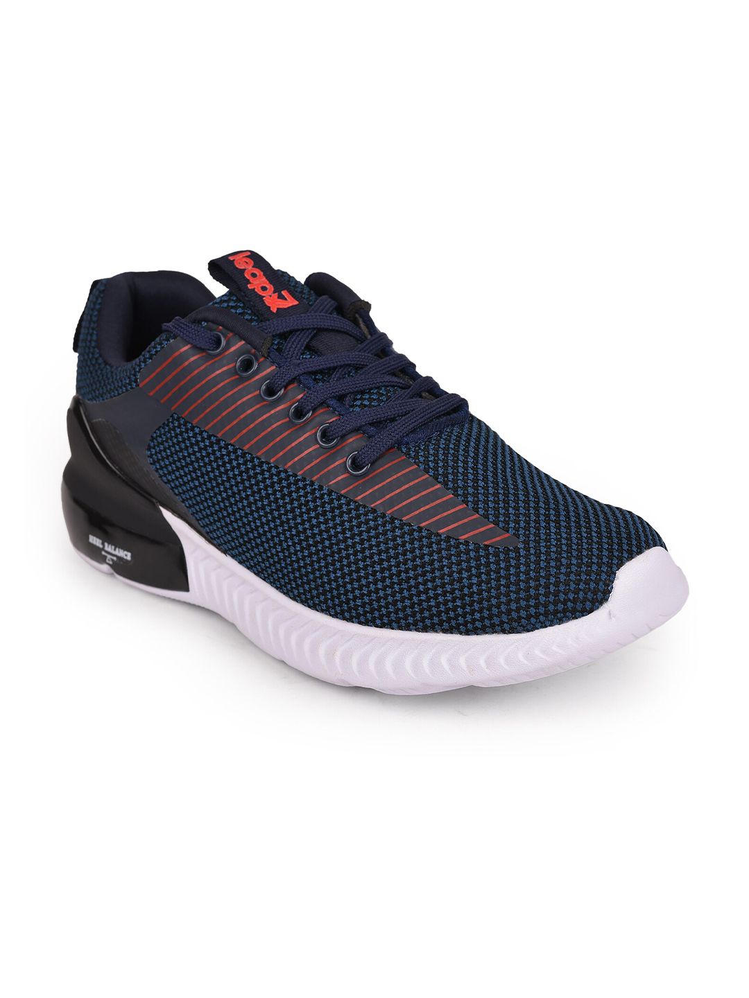 Liberty Men Navy Blue Mesh Running Non-Marking Shoes
