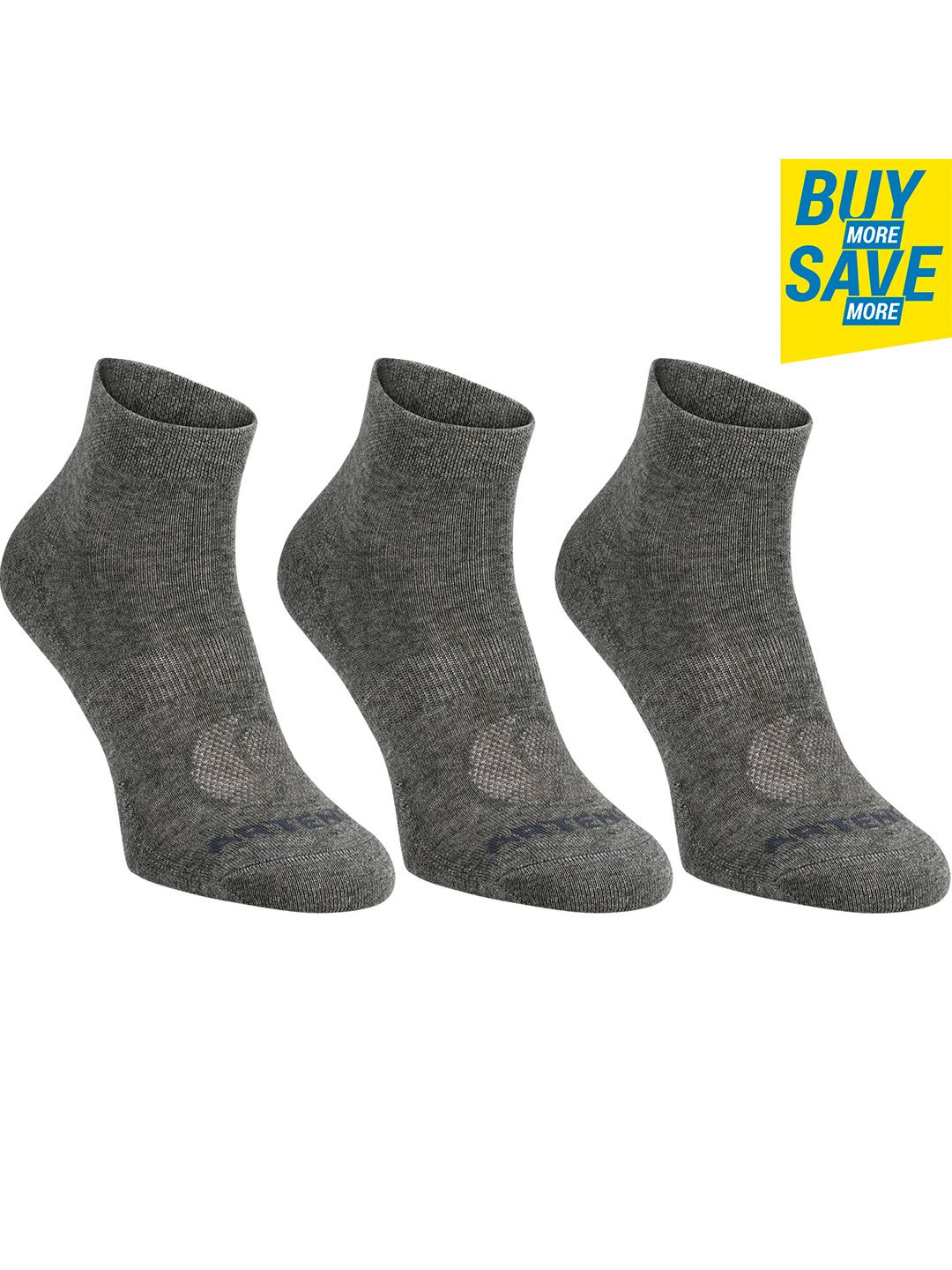Artengo By Decathlon Unisex Assorted Set Of 3 Patterned Socks Price in India