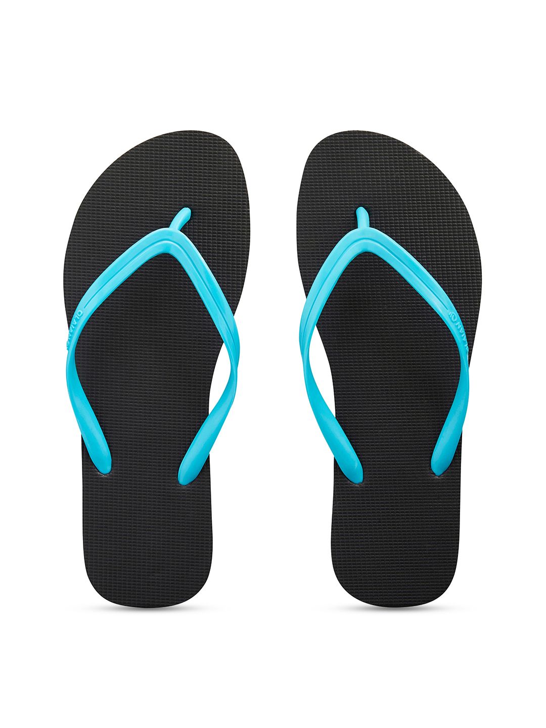 OLAIAN By Decathlon Women Black & Blue Thong Flip-Flops Price in India