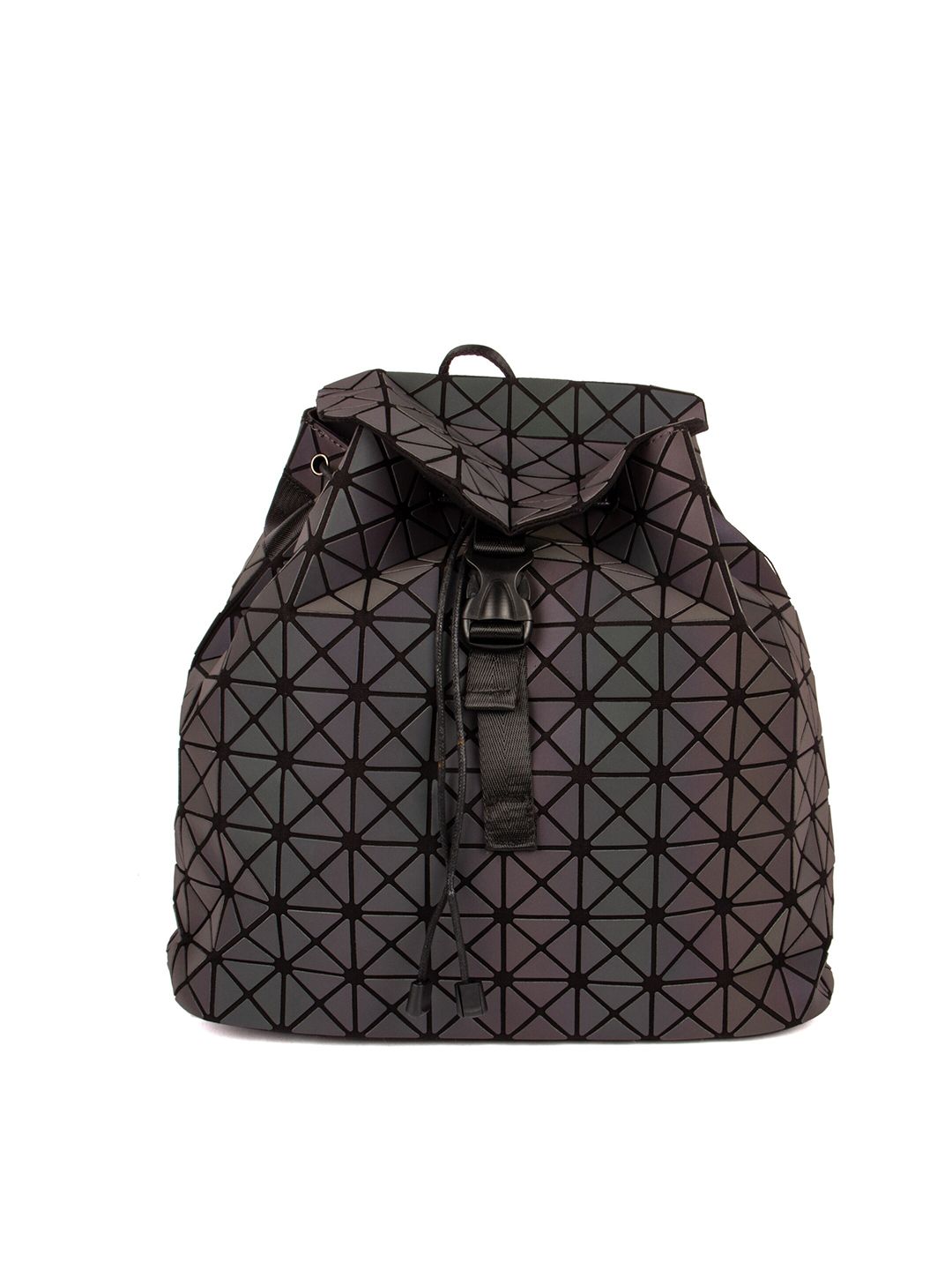 BAOMI Geometric Range Grey Color Soft One Size Handbag Price in India