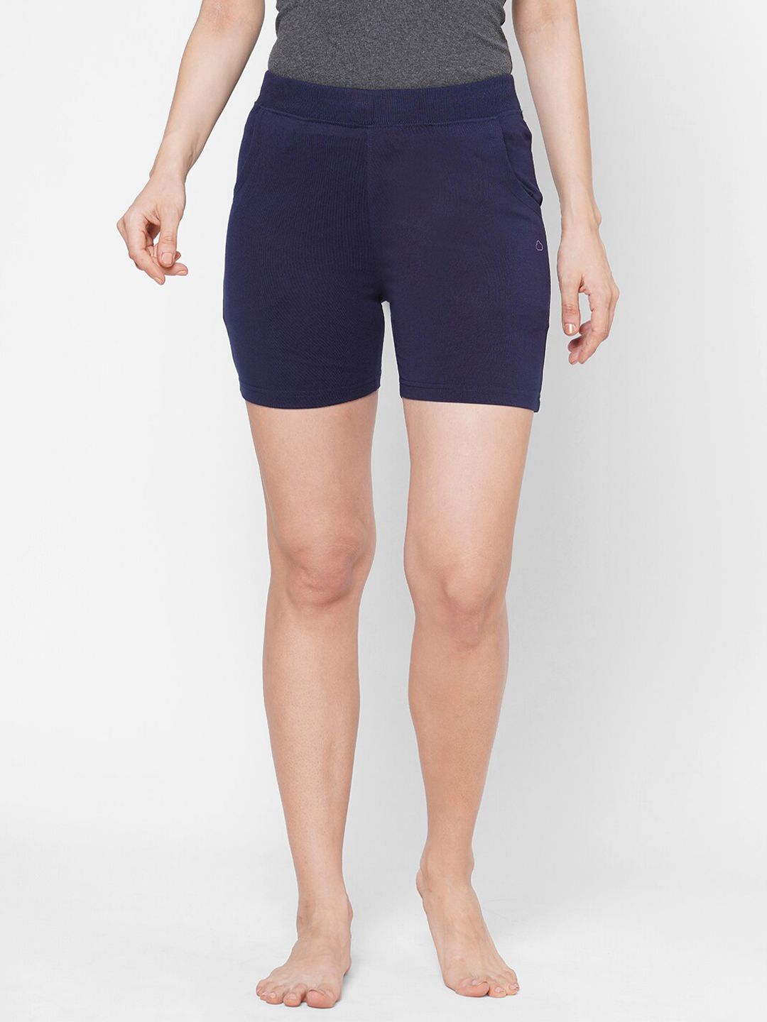 Sweet Dreams Women Navy Blue Lounge Shorts Price in India