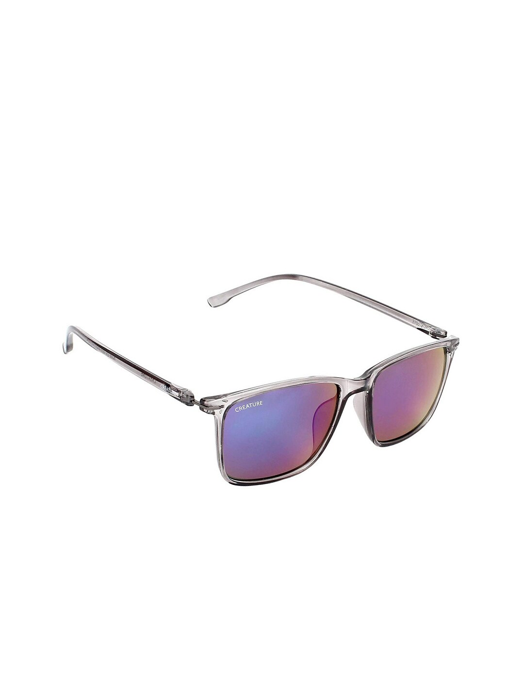 Creature Unisex Blue Lens Wayfarer Sunglass with UV Protected Lens - PWRS-007 Price in India
