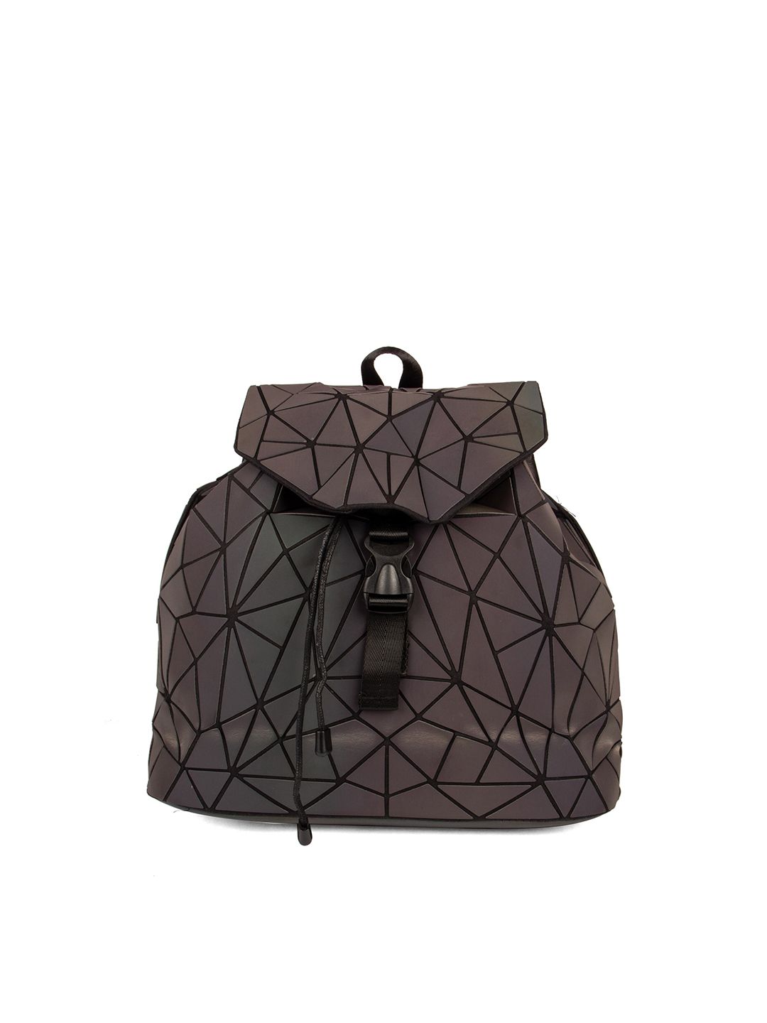 BAOMI Geometric Range Grey Color Soft One Size Handbag Price in India
