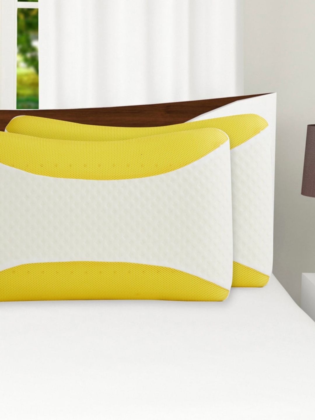 Home Centre White Corsica Chamomile Anti-Inflammatory Memory Foam Pillow Price in India
