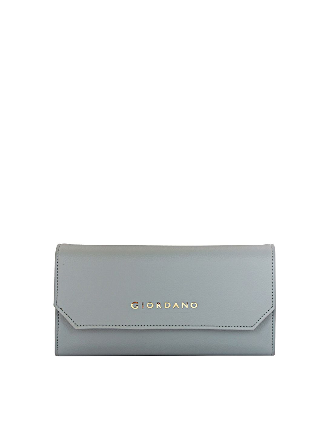 GIORDANO Women Blue Solid Envelope Wallet Price in India