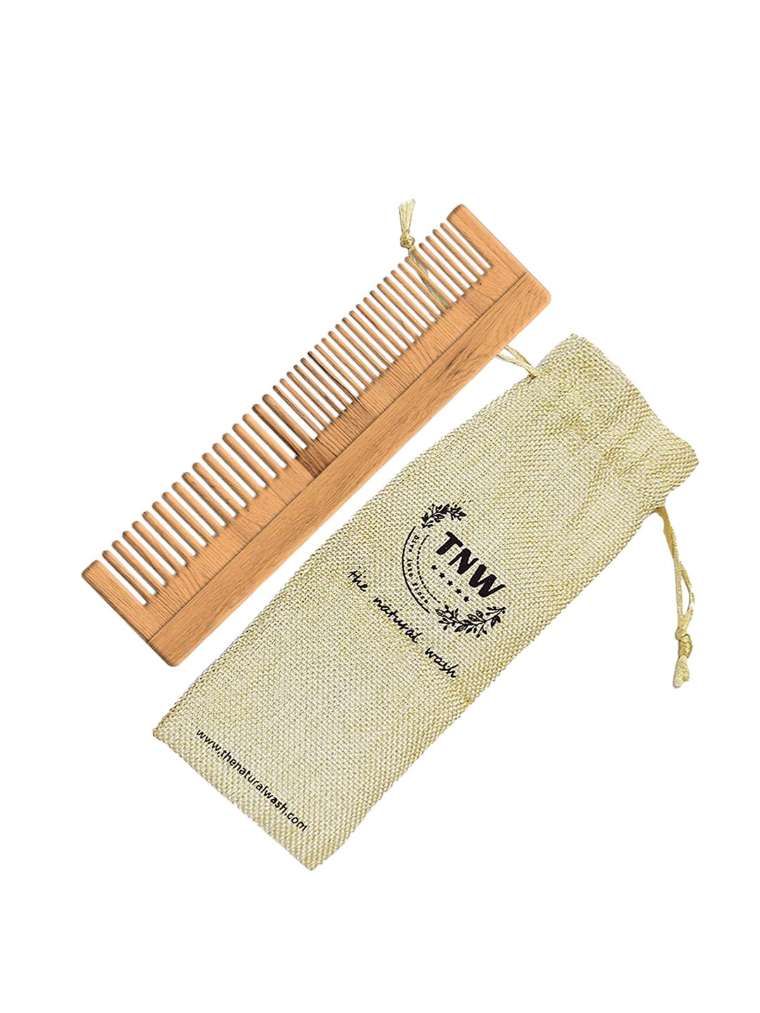 TNW the natural wash Handmade Neem Wood Anti-Dandruff Comb For Men & Women Price in India