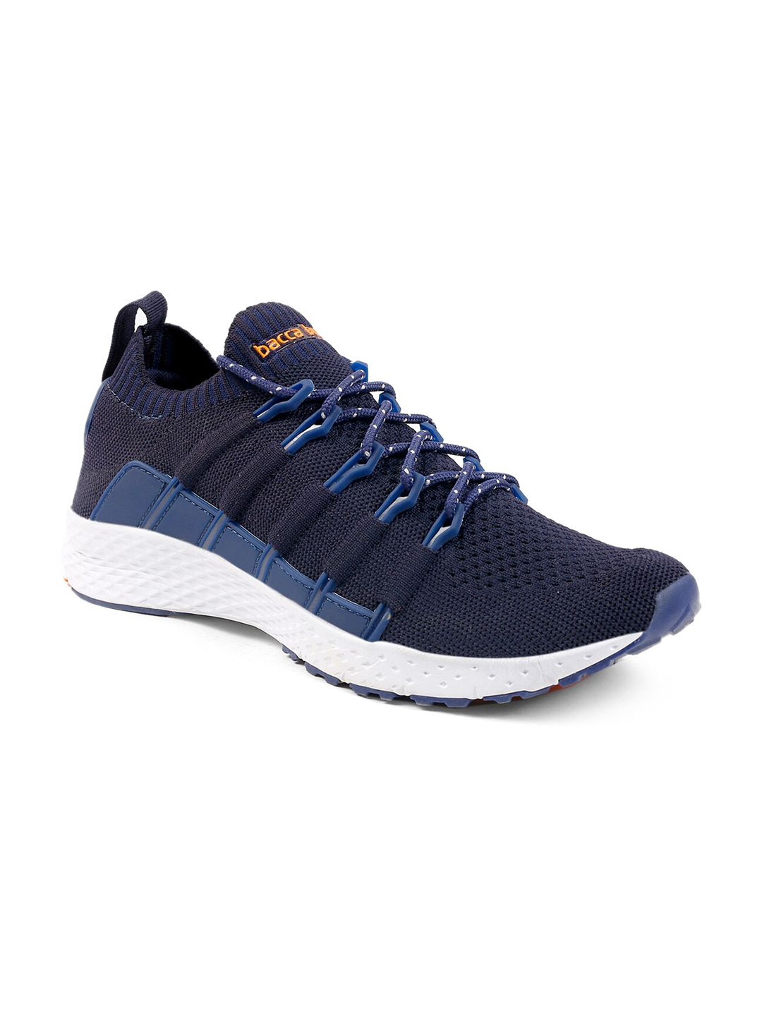 bacca bucci Men Blue & White Mesh Training or Gym Non-Marking Party Shoes