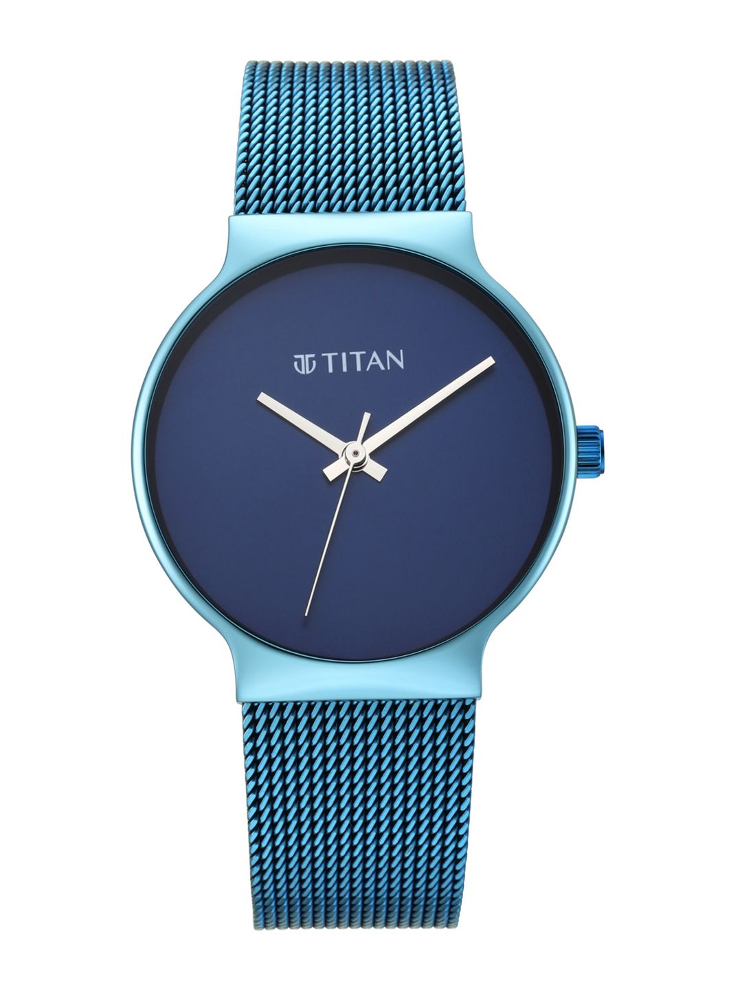 Titan Women Blue Brass Dial & Blue Bracelet Style Straps Analogue Watch Price in India