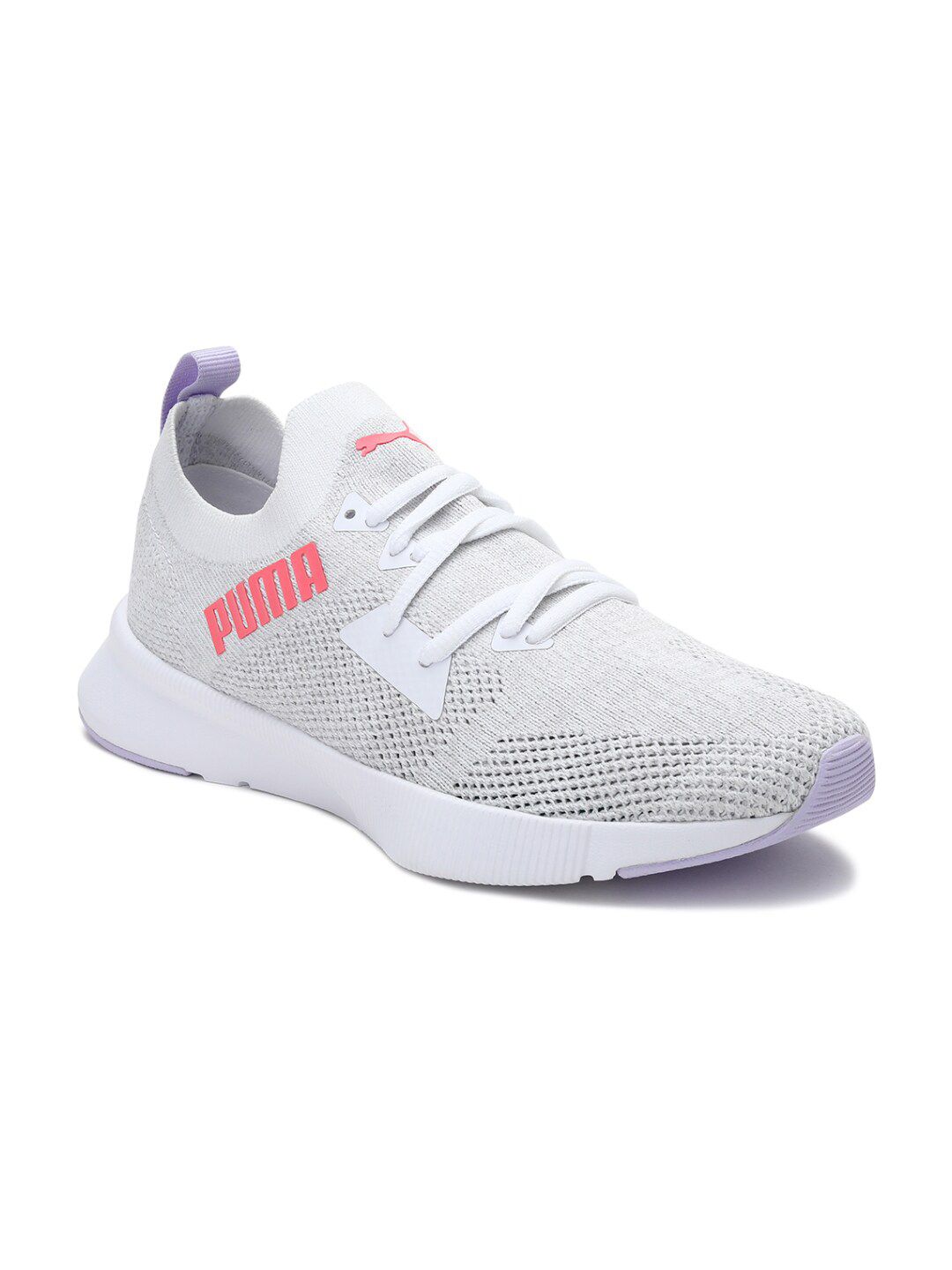 Puma Women Grey Woven Design Flyer Soft Foam Running Shoes Price in India