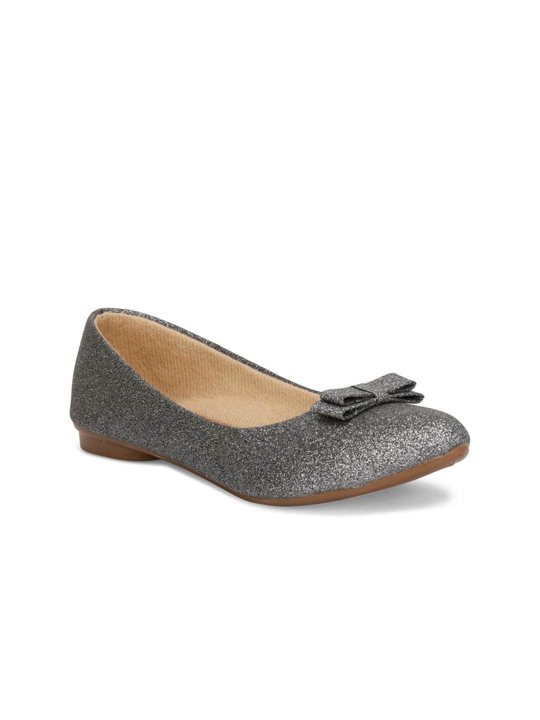 Denill Women Grey Ballerinas with Bows Flats Price in India