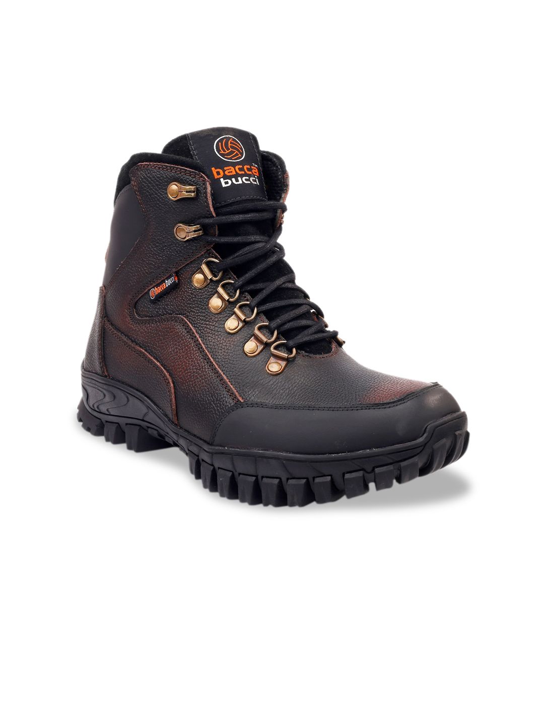 bacca bucci Men Brown PU Flat Boots