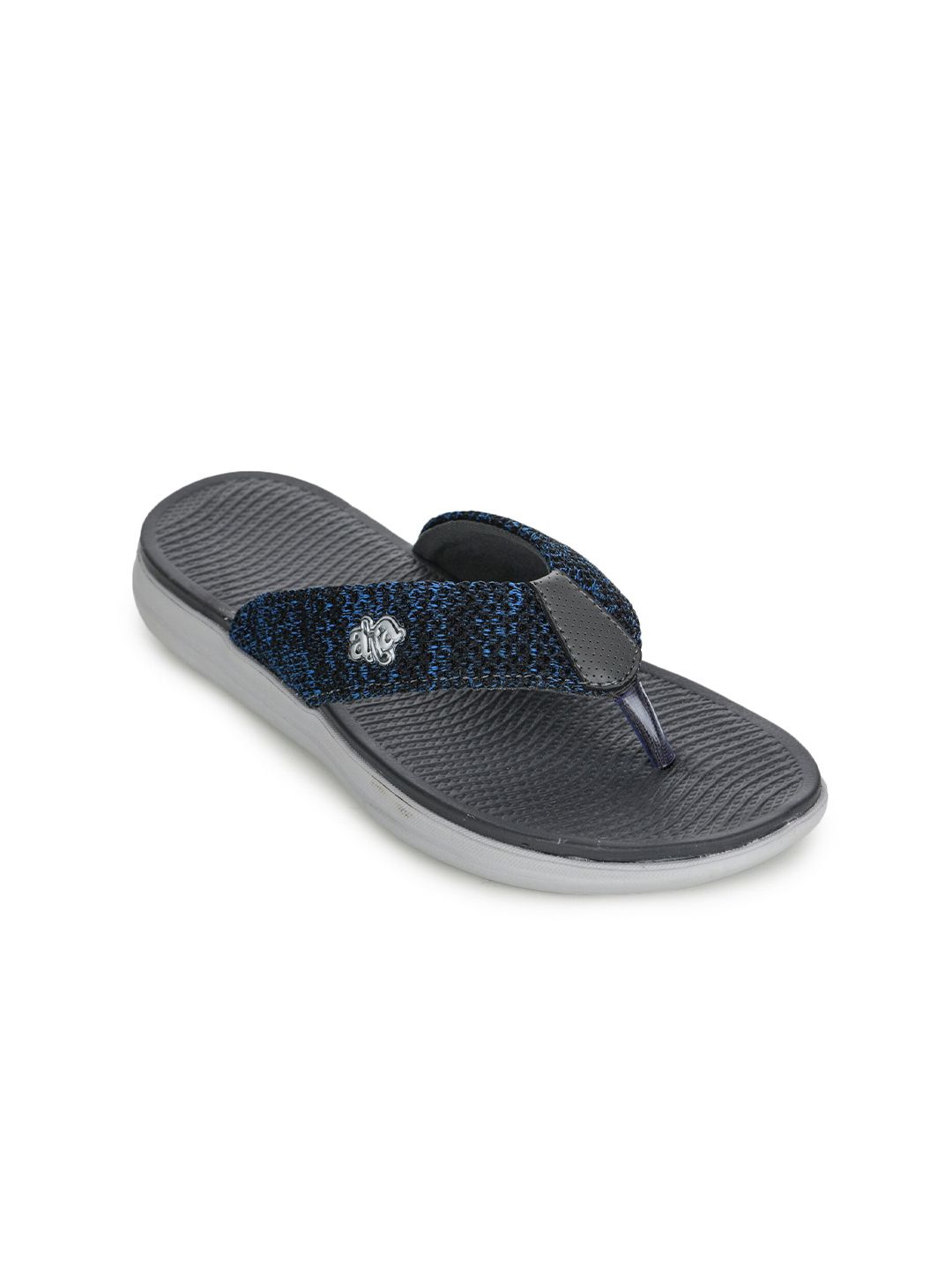 Liberty Women Blue & Black Thong Flip-Flops