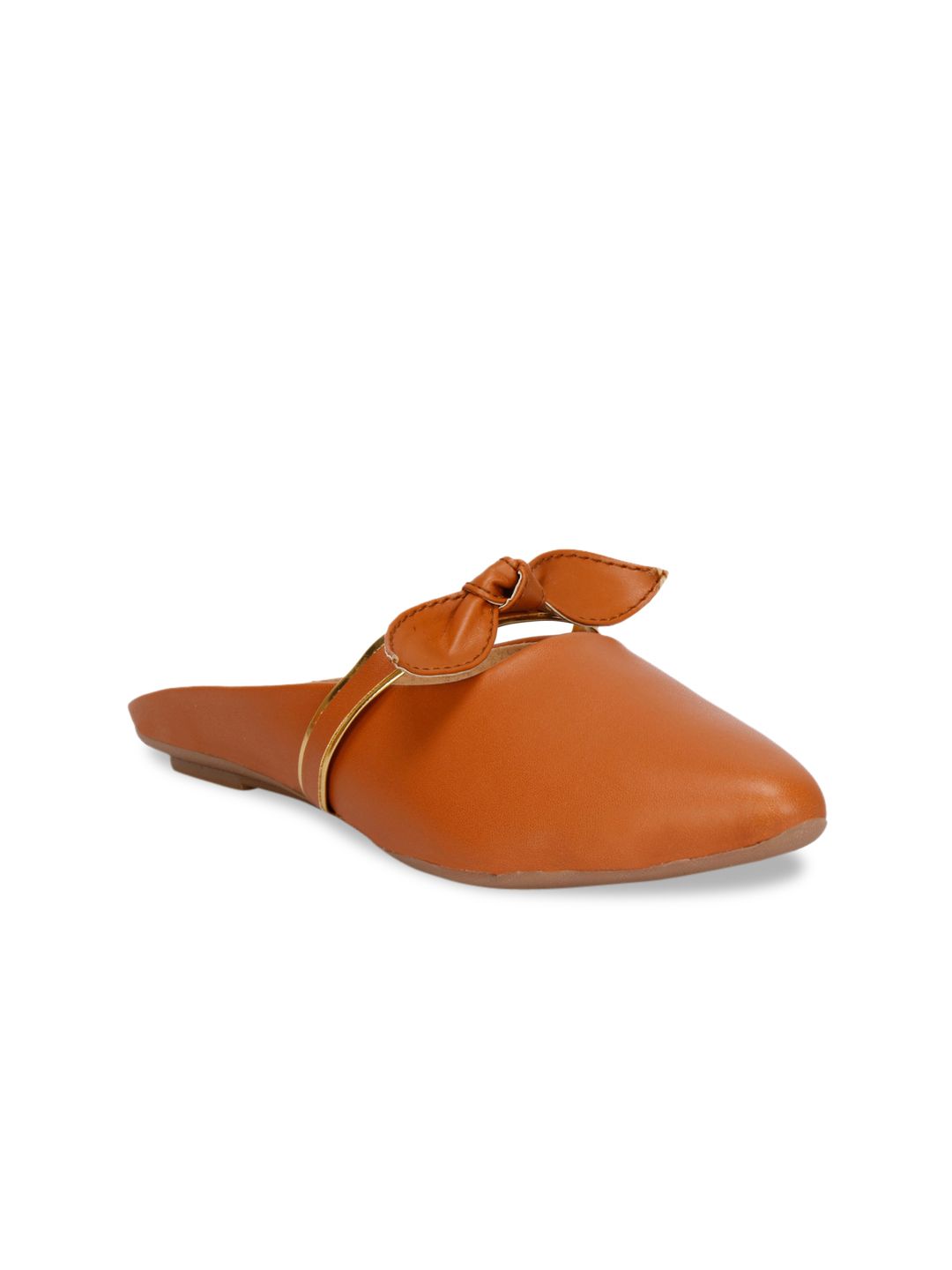 Denill Women Tan Ballerinas with Bows Flats Price in India