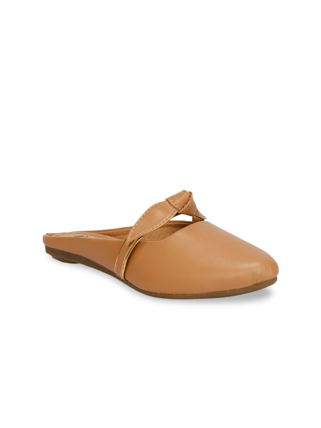 Denill Women Beige Mules with Bows Flats Price in India