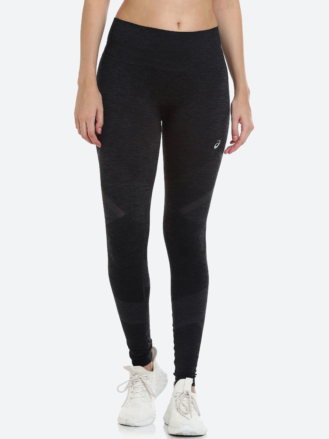 ASICS Women Black Solid Seamless Tights Price in India